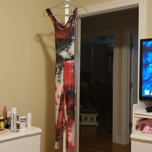 Multi-color body con jumpsuit